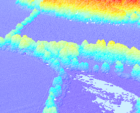 Laserkeilausaineiston visualisointi.